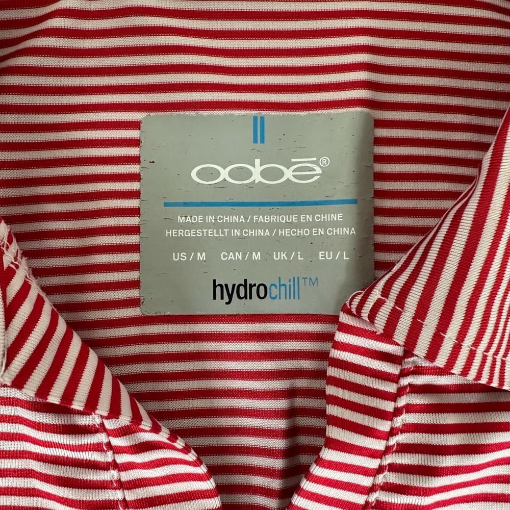OOBE Hydrochill Short Sleeve Polo Shirt Women’s size medium Golf athletic tennis - Picture 6 of 15